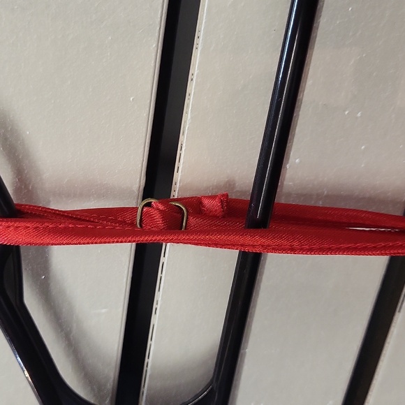 AKIRA Red Rhinestone Crop Top, SIZE L - Picture 4 of 8